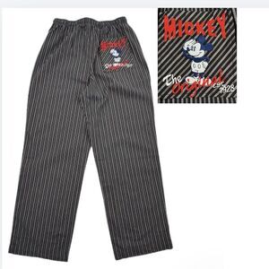 Disney Store Mickey Mouse Pajama Pants Mens M Striped Lounge Sleepwear NWT